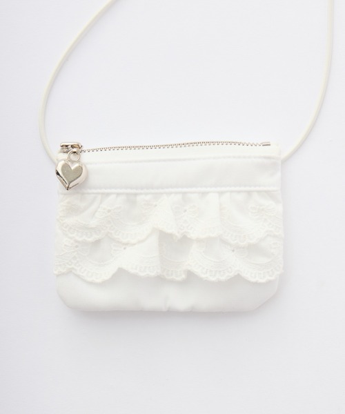idem(イデム)の「lace mini pouch bag / レースミニポーチバッグ(ポーチ・レディース・ホワイト・FREE)」の2枚目の写真