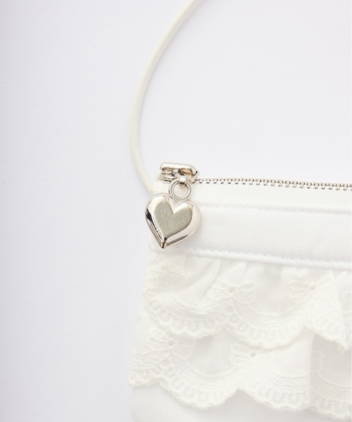 idem(イデム)の「lace mini pouch bag / レースミニポーチバッグ(ポーチ・レディース・ホワイト・FREE)」の3枚目の写真