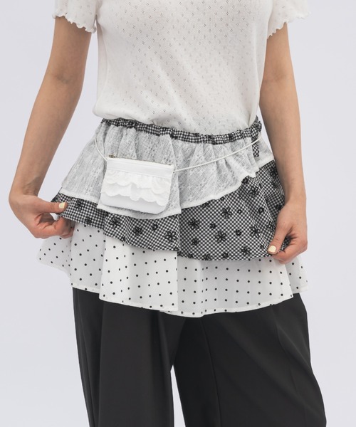 idem(イデム)の「lace mini pouch bag / レースミニポーチバッグ(ポーチ・レディース・ホワイト・FREE)」の10枚目の写真