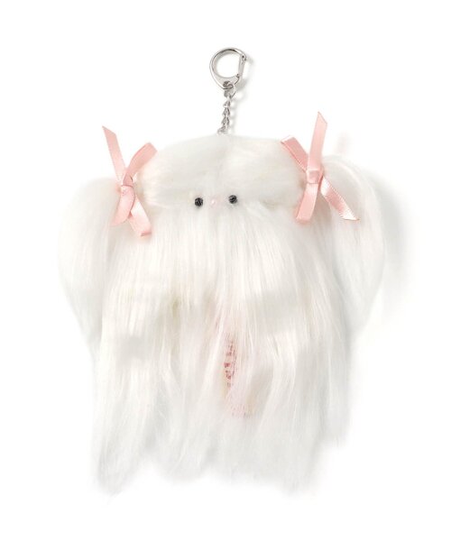 algy（アルジー）の「もじゃもじゃリボンモンスターチャーム（チャーム・キッズ・オフホワイト/グリーン・FREE）」の2枚目の写真