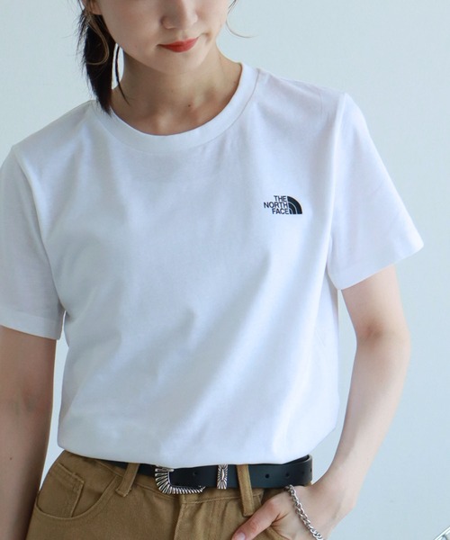 THE NORTH FACE（ザノースフェイス）の「【THE NORTH FACE/ザノースフェイス】ワンポイントロゴ半袖T SS SIMPLE DOME TEE（Tシャツ/カットソー・レディース・ブラック/ホワイト・L/S/XL/M）」の6枚目の写真