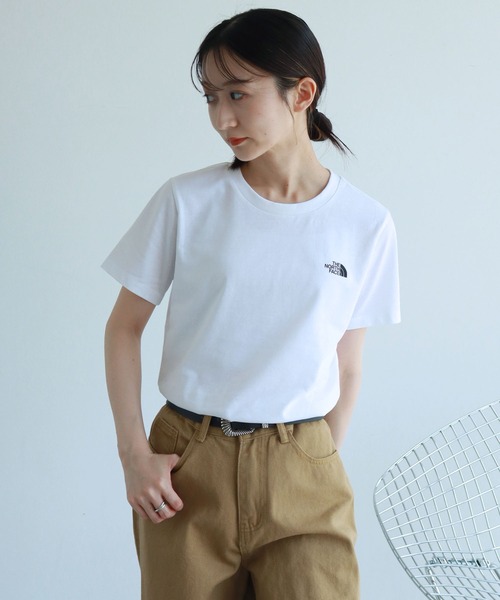 THE NORTH FACE（ザノースフェイス）の「【THE NORTH FACE/ザノースフェイス】ワンポイントロゴ半袖T SS SIMPLE DOME TEE（Tシャツ/カットソー・レディース・ブラック/ホワイト・L/S/XL/M）」の5枚目の写真