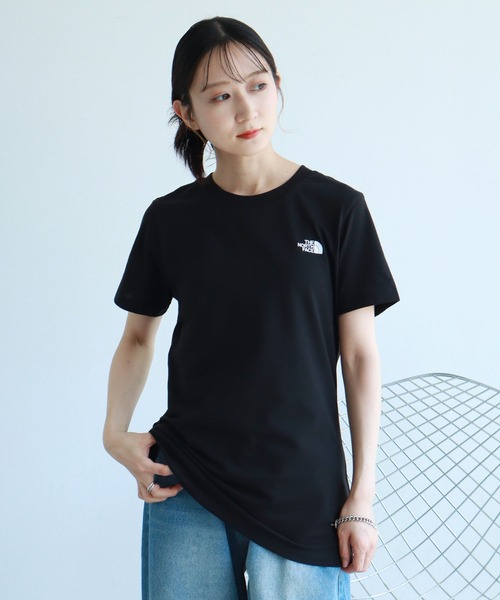 THE NORTH FACE（ザノースフェイス）の「【THE NORTH FACE/ザノースフェイス】ワンポイントロゴ半袖T SS SIMPLE DOME TEE（Tシャツ/カットソー・レディース・ブラック/ホワイト・L/S/XL/M）」の22枚目の写真