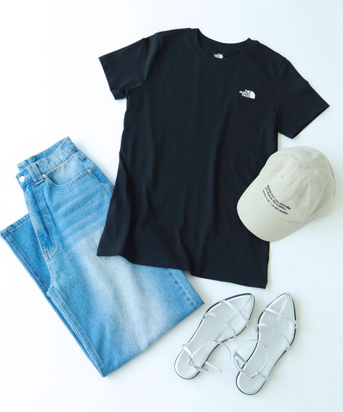 THE NORTH FACE（ザノースフェイス）の「【THE NORTH FACE/ザノースフェイス】ワンポイントロゴ半袖T SS SIMPLE DOME TEE（Tシャツ/カットソー・レディース・ブラック/ホワイト・L/S/XL/M）」の18枚目の写真
