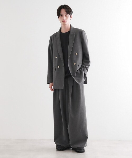 tk.TAKEO KIKUCHI（ティーケータケオキクチ）の「グランパジャケット（テーラードジャケット・メンズ・チャコールグレー/ブラック/ブラウン系・01/03/02）」の10枚目の写真