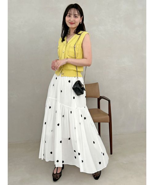 Sustainableストラクチャーニットジレ（ニット/セーター