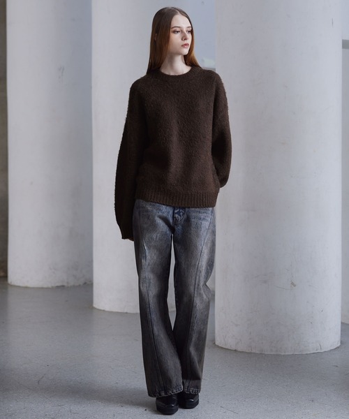 セール】【CLEL】Alpaca Blend Shaggy Knit / アルパカブレンド