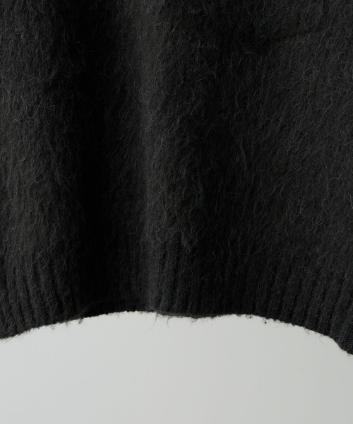 美品 アンドゥムルメステール アルパカ ニットセーター ベルギー製 ブラック S アンドゥムルメステールのハイネックダメージニット | HUES 福岡