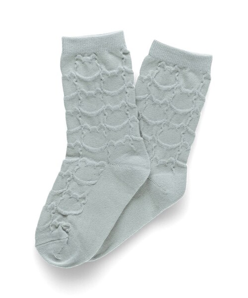 BRANSHES(ブランシェス)の「クマッフルソックス(ソックス/靴下・キッズ・グレー/ブラウン/ピンク・13-15cm/19-21cm/16-18cm)」の1枚目の写真