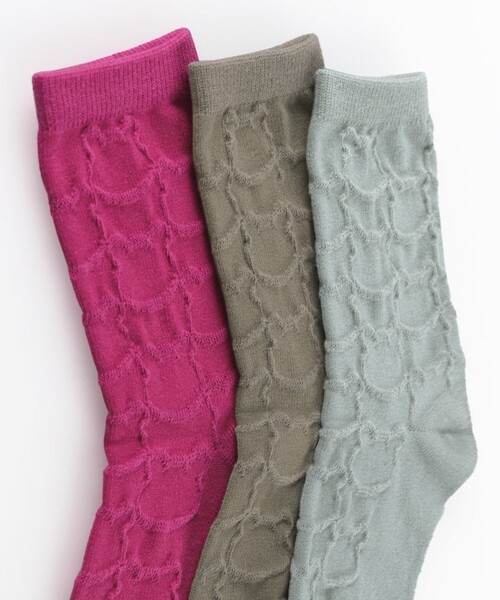 BRANSHES(ブランシェス)の「クマッフルソックス(ソックス/靴下・キッズ・グレー/ブラウン/ピンク・13-15cm/19-21cm/16-18cm)」の5枚目の写真