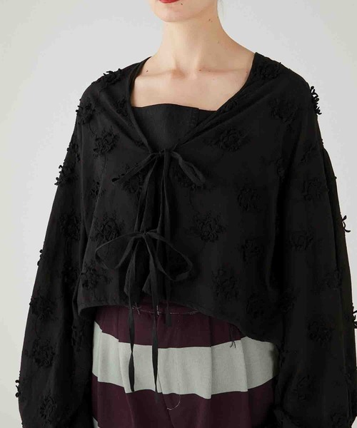 セール】【crinkle crinkle crinkle】3D embroidery bolero/3D