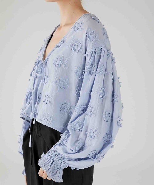 crinkle crinkle crinkle 3D レースボレロ　フリーサイズ セール】【crinkle crinkle crinkle】3D embroidery bolero/3D