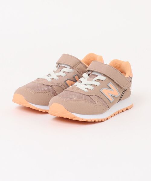 [ニューバランス] 女の子 キッズ 子供靴 運動靴 通学靴 YV373キッズスニーカー 細幅 ストラップシューズ YV373MT2 ブラウン 20.0cm [ブラウン(54)] [20.0 cm]