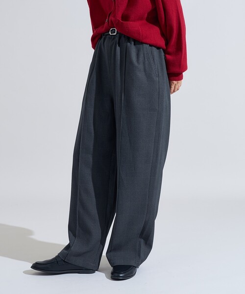 セール】LANATEC カーブイージーパンツ/センタープレススラックス