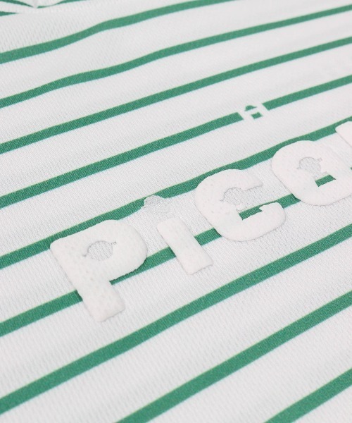 Picone CLUB(ピッコーネクラブ)の「ハイネックピコボーダープルオーバー(Tシャツ/カットソー・レディース・ネイビー/オレンジ/ベージュ/グリーン・L/M/S)」の17枚目の写真