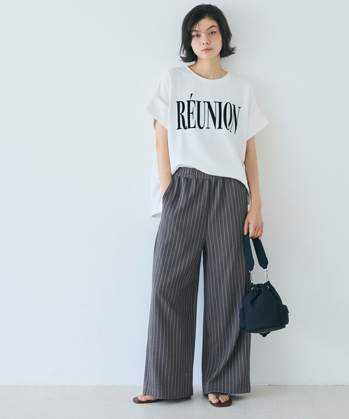 coca(coca)(コカ)の「スフレイージーパンツ(その他パンツ・レディース・チャコール/アイボリー・S/M/L)」の3枚目の写真