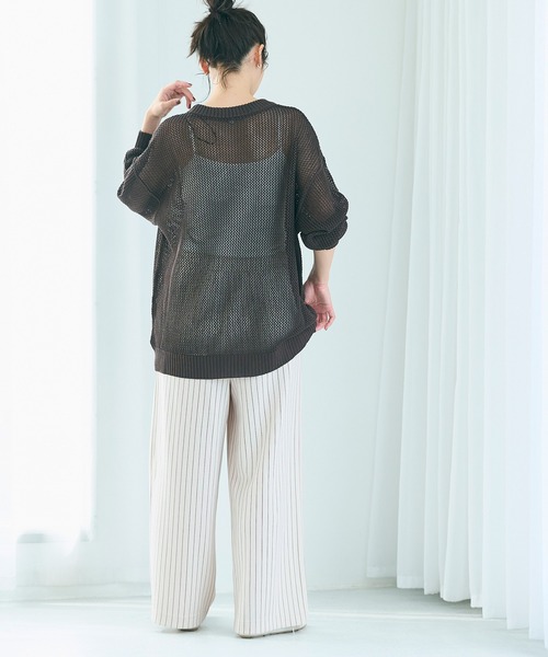 coca(coca)(コカ)の「スフレイージーパンツ(その他パンツ・レディース・チャコール/アイボリー・S/M/L)」の11枚目の写真