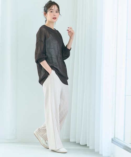 coca(coca)(コカ)の「スフレイージーパンツ(その他パンツ・レディース・チャコール/アイボリー・S/M/L)」の13枚目の写真