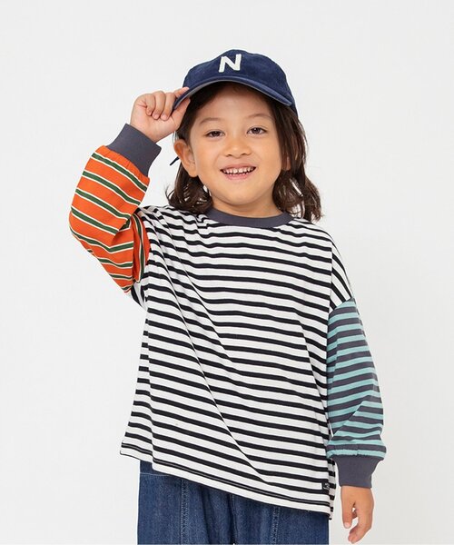 25AW新作/WEB限定】無地・ボーダー長袖Tシャツ_ジュニア対応（Tシャツ