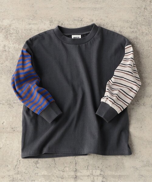 25AW新作/WEB限定】無地・ボーダー長袖Tシャツ_ジュニア対応（Tシャツ