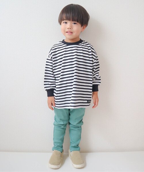 25AW新作/WEB限定】無地・ボーダー長袖Tシャツ_ジュニア対応（Tシャツ