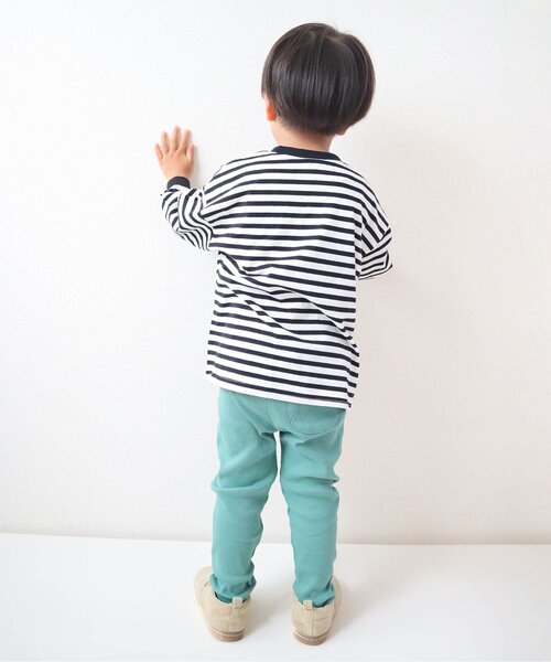 セール】【25AW新作/WEB限定】無地・ボーダー長袖Tシャツ_ジュニア対応