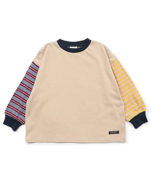 新品未使用　WAAC マイクロスリームボーダー 長袖プルオーバー　サイズ1 25AW新作/WEB限定】無地・ボーダー長袖Tシャツ_ジュニア対応（Tシャツ