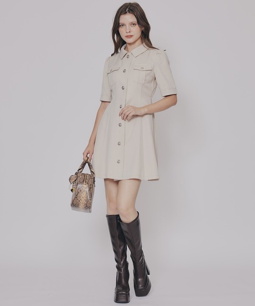 REDYAZEL(レディアゼル)の「スクエアタイツロングブーツ(ブーツ・レディース・オフホワイト/ブラック/ダークブラウン/ブラウン・MEDIUM/LARGE)」の13枚目の写真