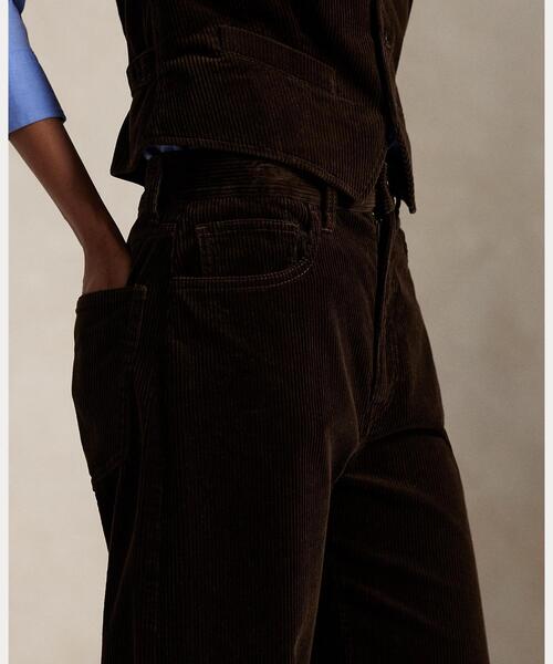 POLO RALPH LAUREN(ポロ ラルフ ローレン)の「コットン コーデュロイ ワイドレッグ パンツ(その他パンツ・レディース・ブラウン系・10/8/6/4/0/2/12)」の5枚目の写真
