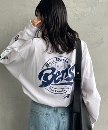 【WEB限定】[BEN DAVIS/ベンデイビス] サークルロゴ バックプリント ロングスリーブTシャツ