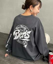 【WEB限定】[BEN DAVIS/ベンデイビス] サークルロゴ バックプリント ロングスリーブTシャツ