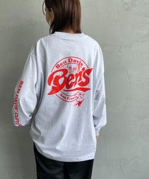 【WEB限定】[BEN DAVIS/ベンデイビス] サークルロゴ バックプリント ロングスリーブTシャツ