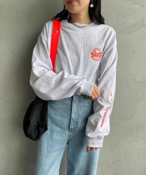 BEN DAVIS（ベンデイビス）の「【WEB限定】[BEN DAVIS/ベンデイビス] サークルロゴ バックプリント ロングスリーブTシャツ（Tシャツ/カットソー・レディース・ホワイト/ライトグレー/チャコールグレー・M/L/XL）」の13枚目の写真
