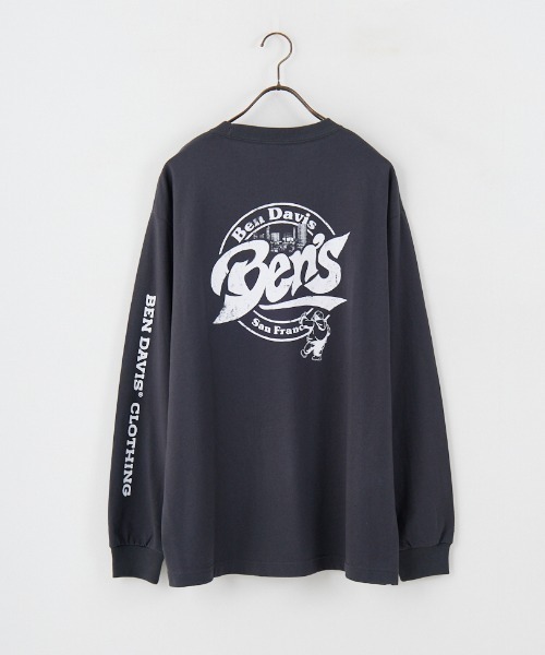 BEN DAVIS（ベンデイビス）の「【WEB限定】[BEN DAVIS/ベンデイビス] サークルロゴ バックプリント ロングスリーブTシャツ（Tシャツ/カットソー・レディース・ホワイト/ライトグレー/チャコールグレー・M/L/XL）」の16枚目の写真