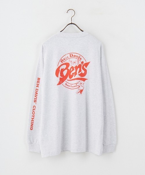 BEN DAVIS（ベンデイビス）の「【WEB限定】[BEN DAVIS/ベンデイビス] サークルロゴ バックプリント ロングスリーブTシャツ（Tシャツ/カットソー・レディース・ホワイト/ライトグレー/チャコールグレー・M/L/XL）」の18枚目の写真