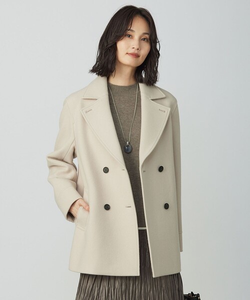 J.PRESS（ジェイプレス）の「ツイード チェック Pコート（ピーコート