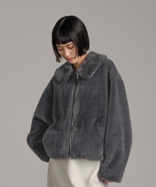 セール】【襟取り外し可能】ファーブルゾン 491126（ブルゾン