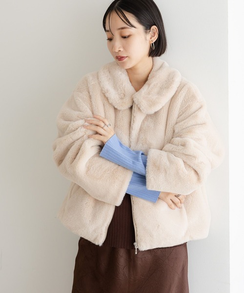 セール】【襟取り外し可能】ファーブルゾン 491126（ブルゾン