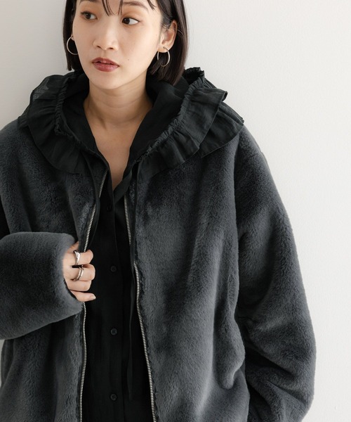 セール】【襟取り外し可能】ファーブルゾン 491126（ブルゾン