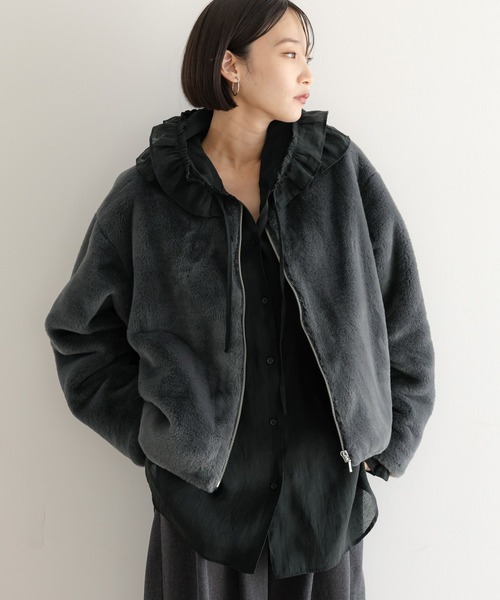 セール】【襟取り外し可能】ファーブルゾン 491126（ブルゾン