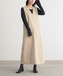 for/c | [低身長/高身長向けサイズ有]はっ水ストレッチチノジャンパースカート【サスティナブル】(ワンピース)