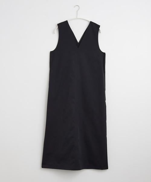 for/c（フォーシー）の「[低身長/高身長向けサイズ有]はっ水ストレッチチノジャンパースカート【サスティナブル】（ワンピース・レディース・ベージュ/ブラック・TM/M/L/PM）」の16枚目の写真