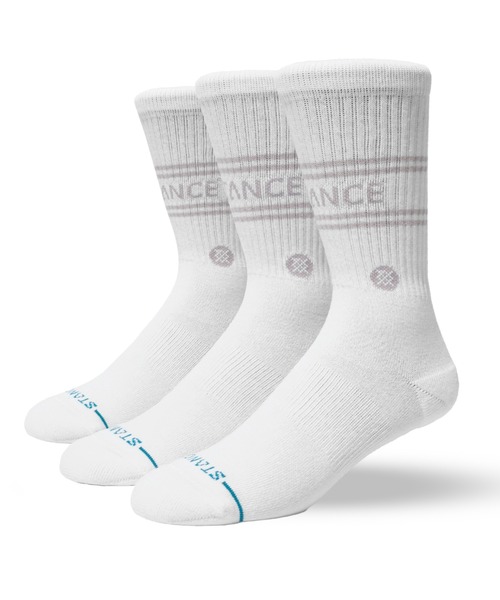 STANCE(スタンス)の「STANCE /スタンス /VITAL 3 PACK CREW(ソックス/靴下・メンズ・ホワイト/ブラック/その他24・L)」の2枚目の写真