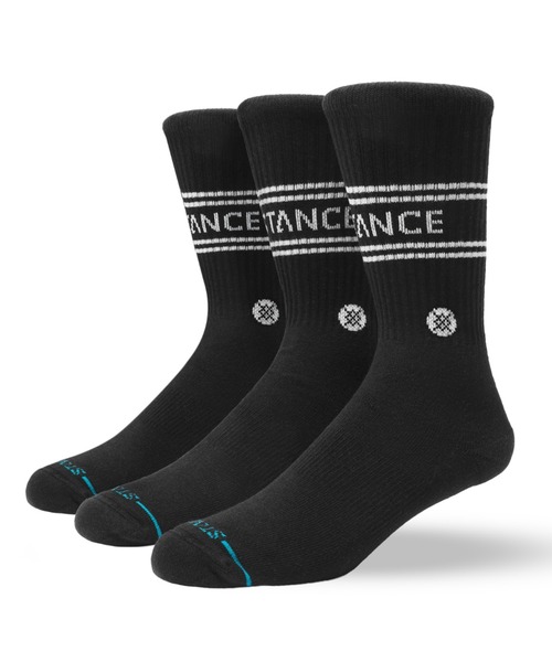 STANCE(スタンス)の「STANCE /スタンス /VITAL 3 PACK CREW(ソックス/靴下・メンズ・ホワイト/ブラック/その他24・L)」の1枚目の写真
