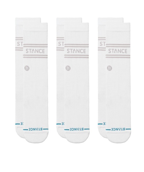 STANCE(スタンス)の「STANCE /スタンス /VITAL 3 PACK CREW(ソックス/靴下・メンズ・ホワイト/ブラック/その他24・L)」の8枚目の写真