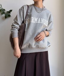 【WEB限定】NORMANDIE裏毛バックジッププルオーバー