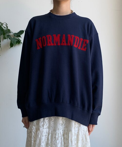 DouDou（ドゥドゥ）の「【WEB限定】NORMANDIE裏毛バックジッププルオーバー（Tシャツ/カットソー・レディース・グレー/ダークグレー/ネイビー・FREE）」の5枚目の写真