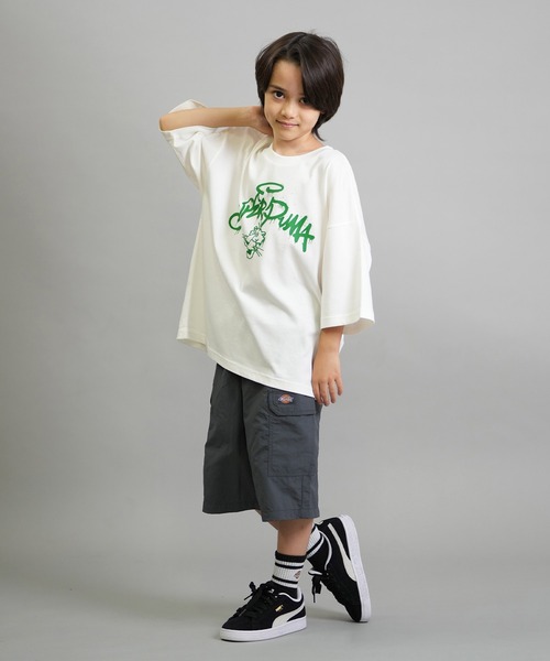 PUMA(プーマ)の「PUMA SKATEBOARDING/プーマ スケートボーディング 半袖 Tシャツ キッズ MX SS グラフィック TEE 636011(Tシャツ/カットソー・キッズ・ホワイト/ブラック・130cm/140cm/150cm/160cm)」の4枚目の写真