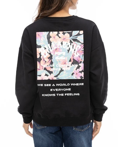 BILLABONG(ビラボン)の「【BILLABONG/ビラボン】24AW PATTERN LOGO SWEAT/バックプリントスウェットトレーナー(スウェット・レディース・ヘザーグレー/ブラック/ブラック系その他2/ライトブラウン/ホワイト・LARGE/MEDIUM)」の3枚目の写真
