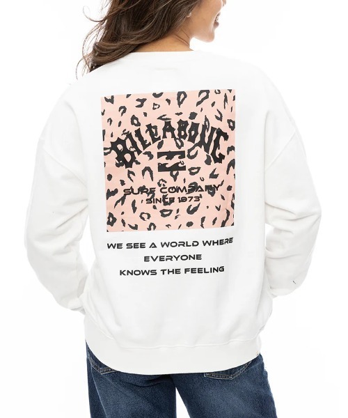 BILLABONG(ビラボン)の「【BILLABONG/ビラボン】24AW PATTERN LOGO SWEAT/バックプリントスウェットトレーナー(スウェット・レディース・ヘザーグレー/ブラック/ブラック系その他2/ライトブラウン/ホワイト・LARGE/MEDIUM)」の6枚目の写真